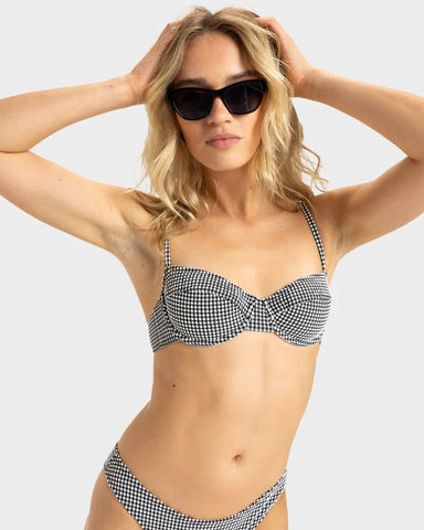 Roxy Gingham Underwire Bikini Top