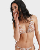 Roxy Wild Thang Tiki Tri Bikini Top