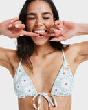 Roxy Dream Floral Reversible Tiki Tri Bikini Top