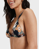 Roxy Nostalgic Feels Bikini Top Tiki Tri