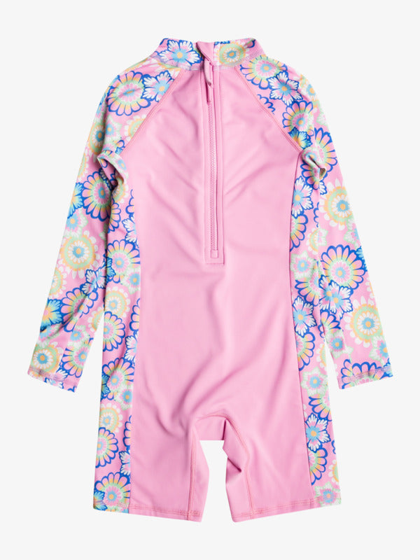 Roxy Flower Party Long Sleeves UPF 50 Rashguard One Piece