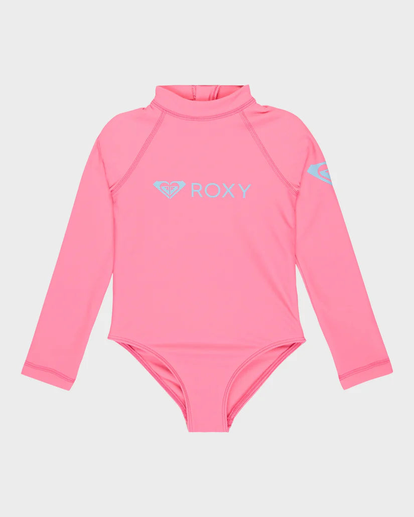 Roxy Heater Long Sleeve Onesie Rash Vest Girls 8-16
