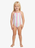 Rainbow Check One-Piece Swimsuit Girls