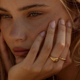 Atolea Evil Eye Signet Ring