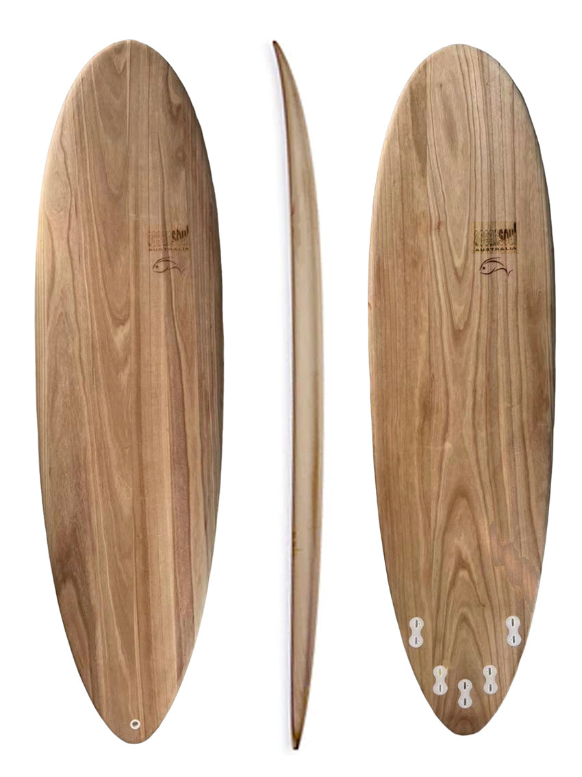 Ocean Soul Wood Wrapped Epoxy Board Funboard