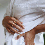 Atolea Double Chunky Ring