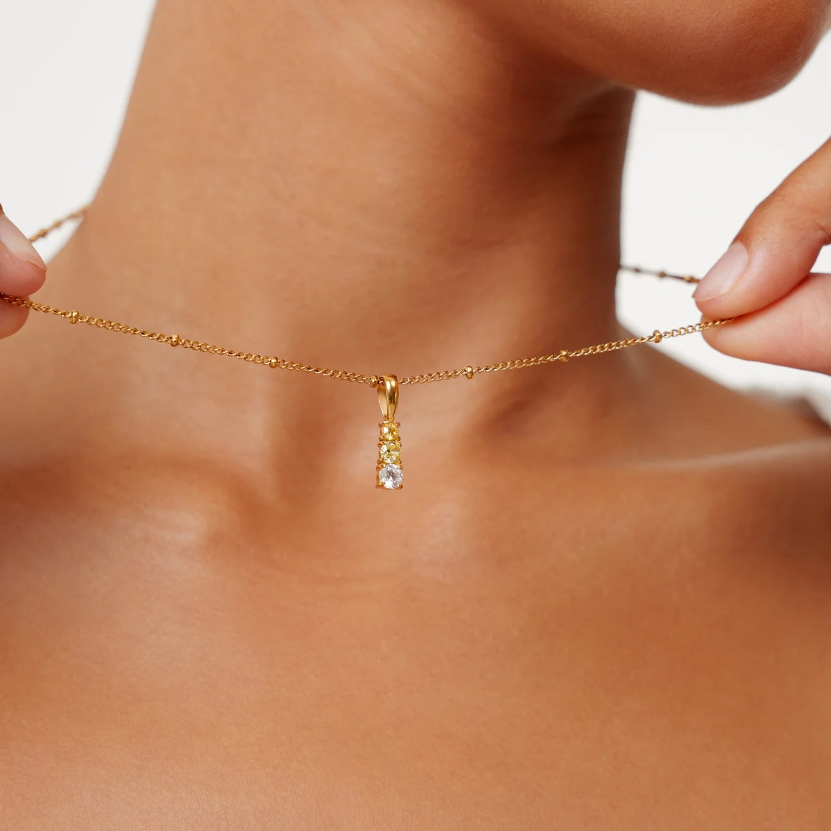 Atolea Citrus Drop Pendant Necklace