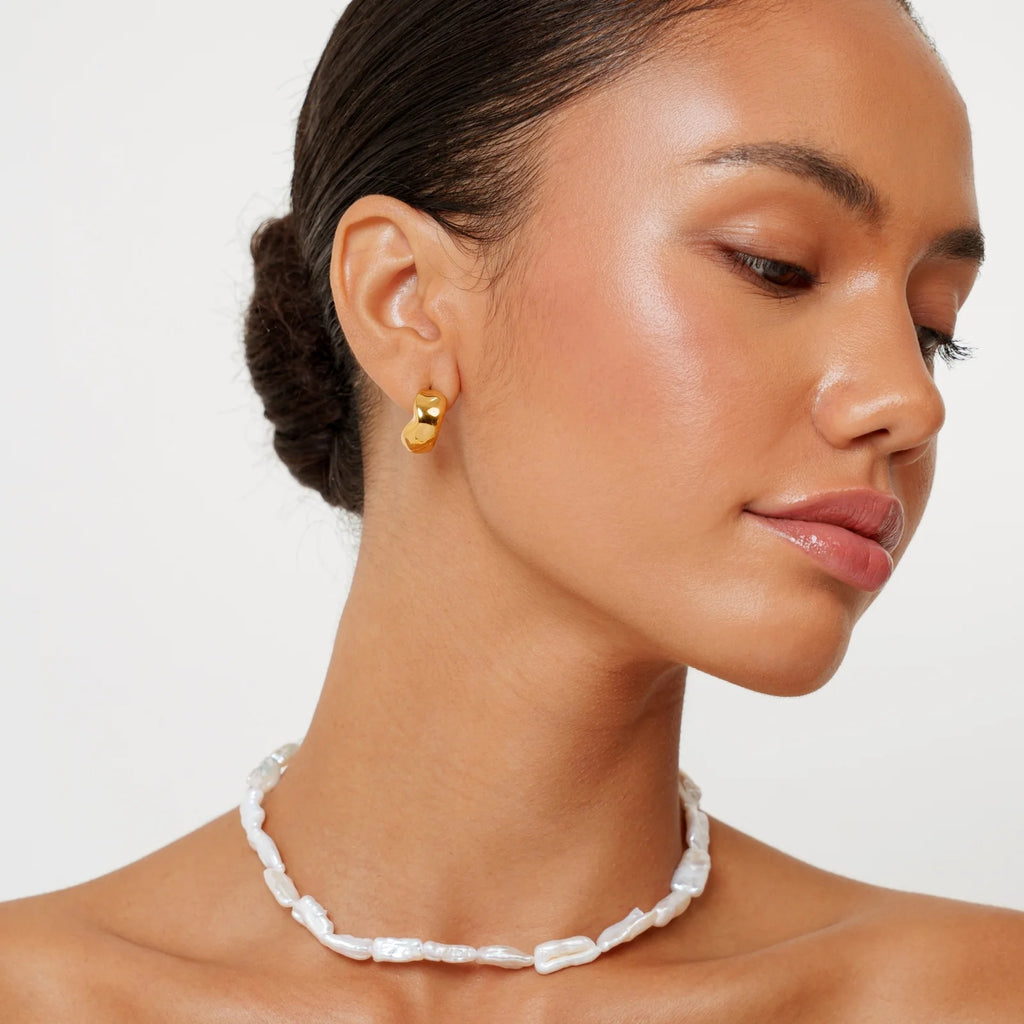 Atolea Molten Hoops Earrings