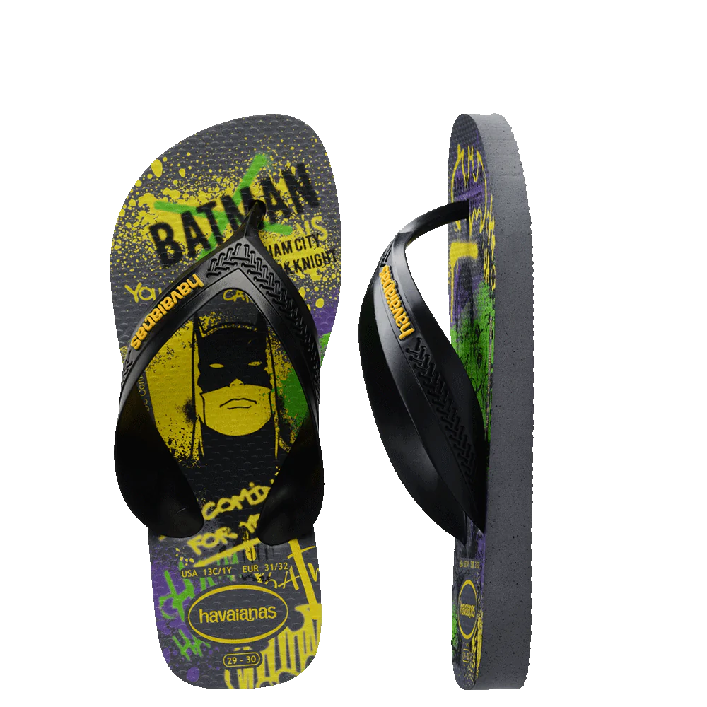 Havaianas Kids Max Herois Steel Grey/Black