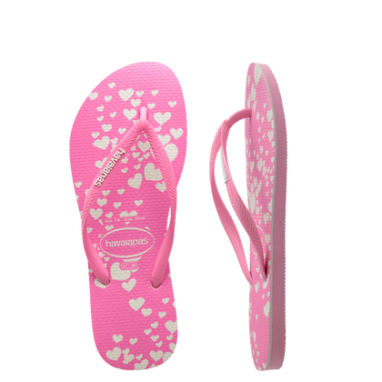 Havaianas Kids Slim Mini Hearts Pink/White