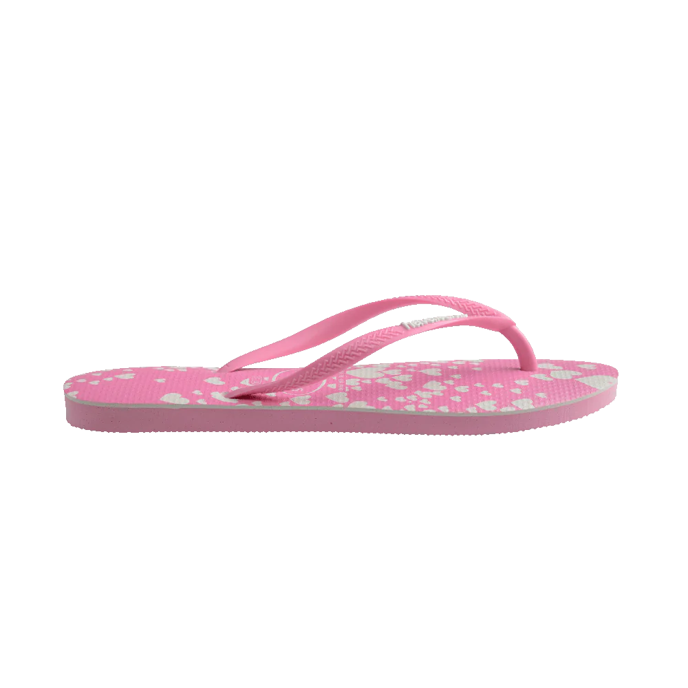 Havaianas Kids Slim Mini Hearts Pink/White