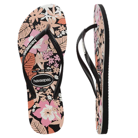 Havaianas Slim Ditsy Bloom Black