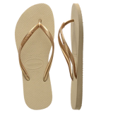 Havaianas Slim Metallic Sand Grey/Light Golden