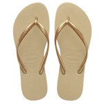 Havaianas Slim Metallic Sand Grey/Light Golden