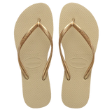 Havaianas Slim Metallic Sand Grey/Light Golden