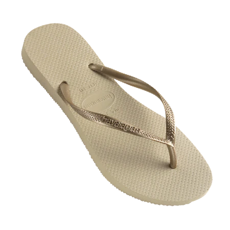 Havaianas Slim Metallic Sand Grey/Light Golden
