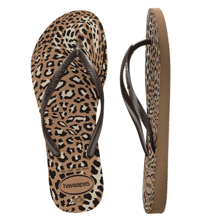 Havaianas Slim Animals Rose Gold Cafe