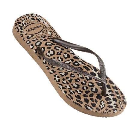 Havaianas Slim Animals Rose Gold Cafe