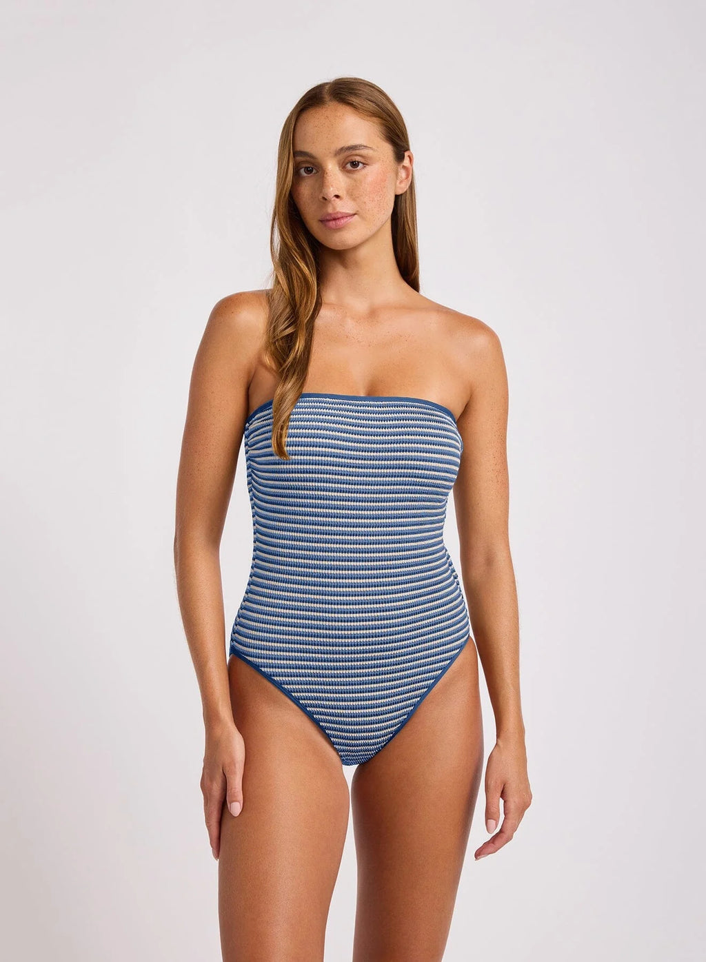 Seafolly Horizons DD Bandeau One Piece Marine