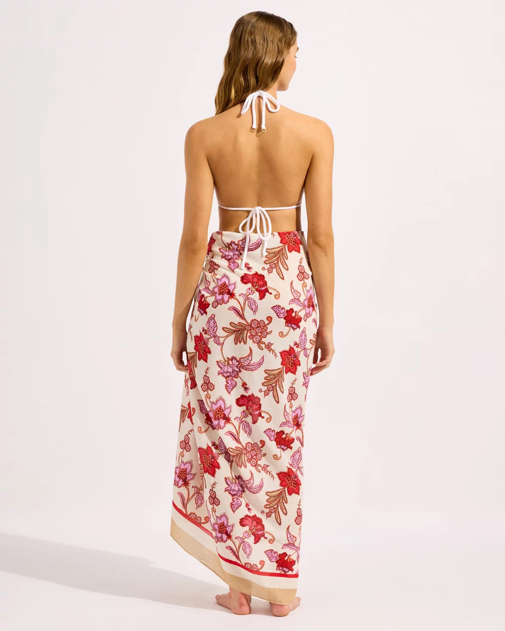 Seafolly Summer Chintz Sarong Ecru