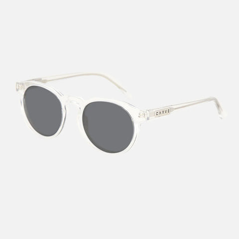 Carve Hudson - Crystal Clear Frame Grey Lens