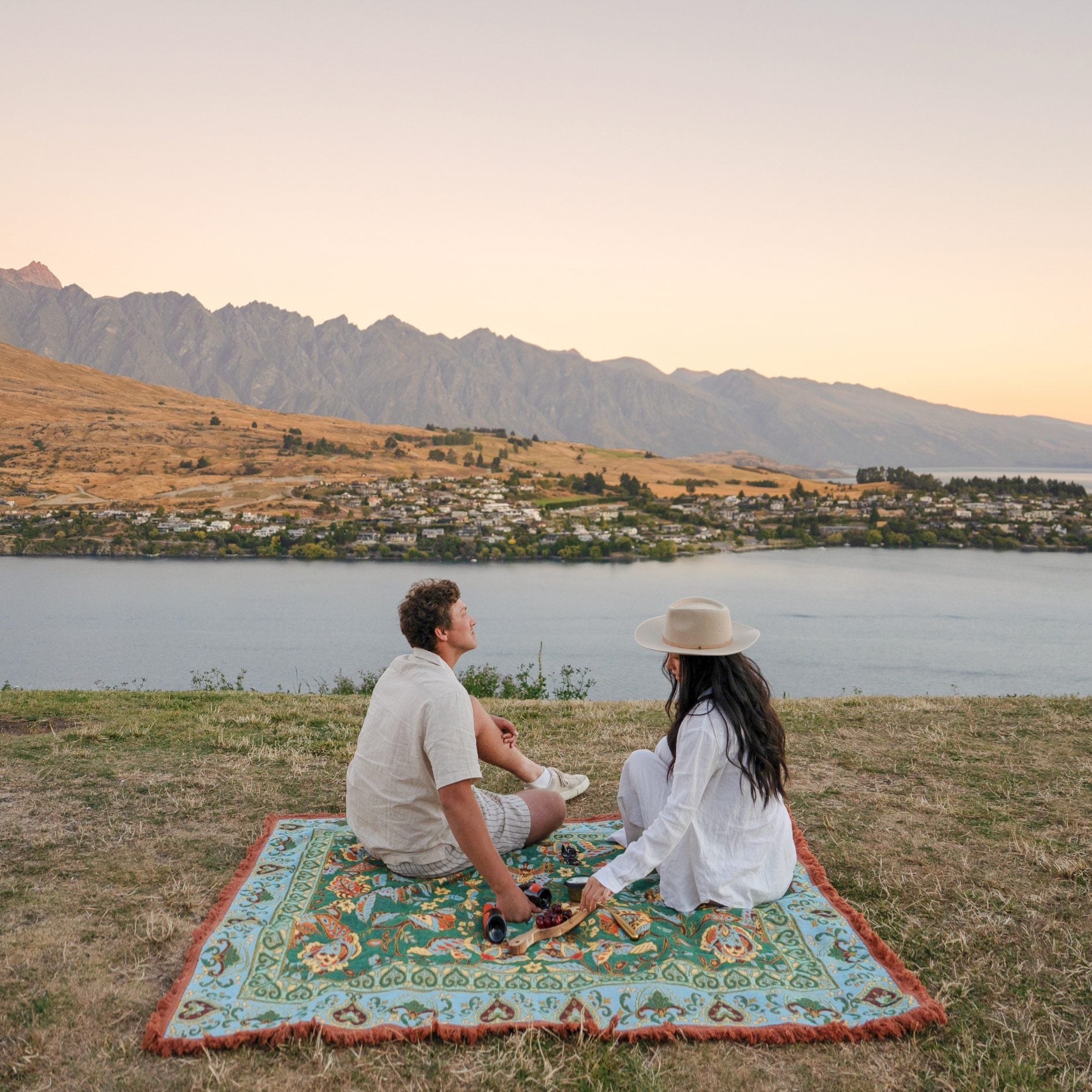 Isla Label Jade Woven Picnic Rug XL