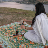 Isla Label Jade Woven Picnic Rug XL