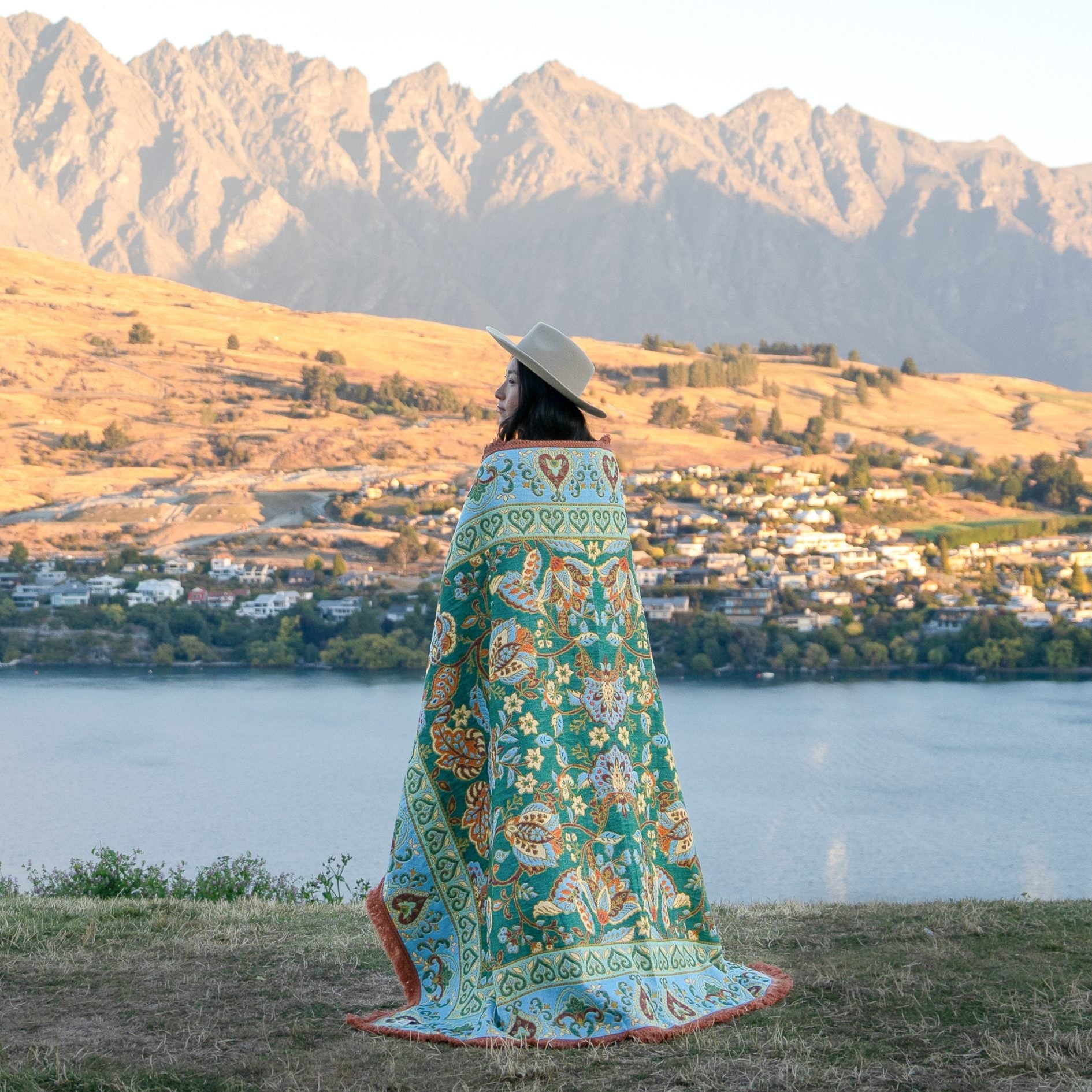 Isla Label Jade Woven Picnic Rug XL