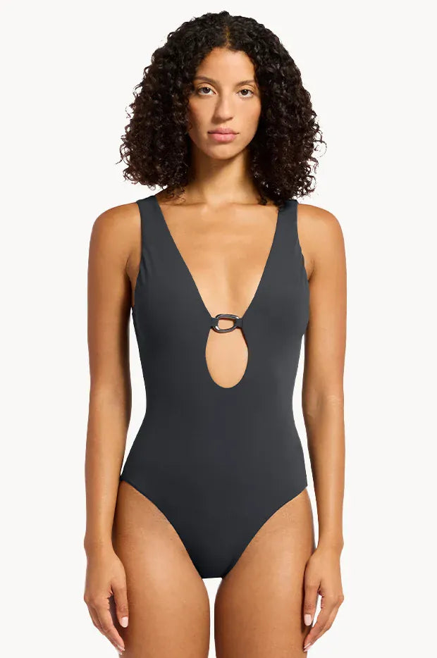Jets Jetset Lien Plunge One Piece Black