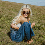 Sin Eyewear Jett Sunglasses Frosted Green Brown