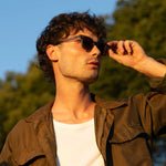 Sin Eyewear Jett Sunglasses Frosted Green Brown