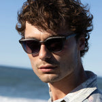 Sin Eyewear Jett Sunglasses Frosted Grey Smoke Gradient
