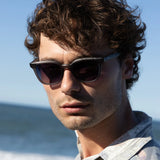 Sin Eyewear Jett Sunglasses Frosted Grey Smoke Gradient