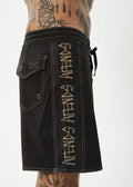 Afends Crashed Out Recycled Surf Related Boardshort 18 Inch - Black