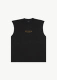 Afends Mix Up Recycled Sleeveless T-Shirt - Stone Black