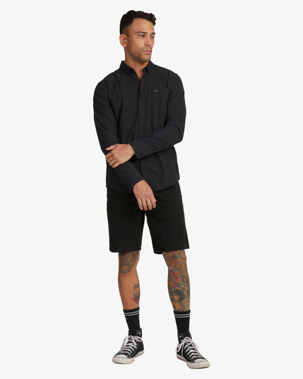 RVCA That'll Do Stretch Long Sleeve Shirt