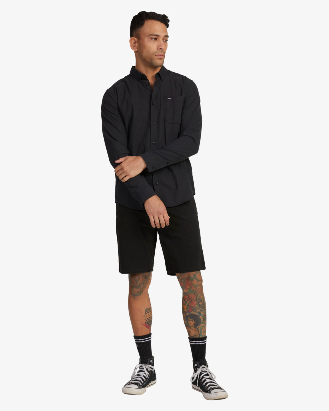 RVCA That'll Do Stretch Long Sleeve Shirt