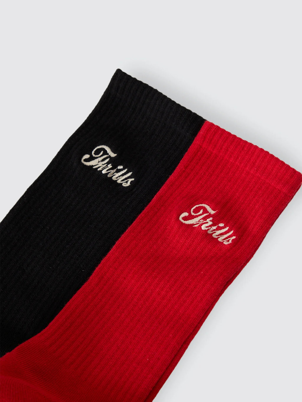 Make Em Tough 2 Pack Sock - Black - Scarlet Red