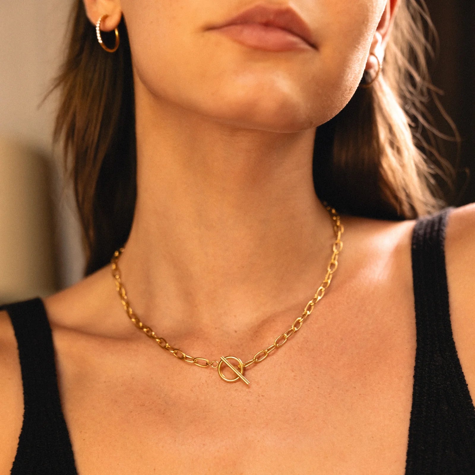 Atolea Paperclip Toggle Choker