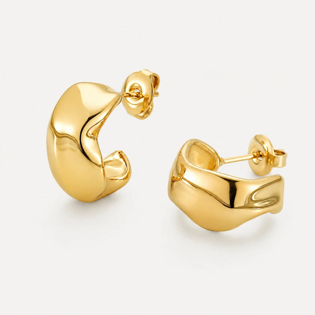 Atolea Molten Hoops Earrings