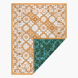 Isla Label Ochre Woven Picnic Rug XL