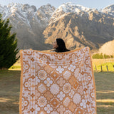 Isla Label Ochre Woven Picnic Rug XL