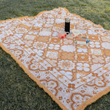 Isla Label Ochre Woven Picnic Rug XL