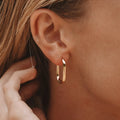 Atolea Oval Hoop Earrings