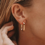 Atolea Oval Hoop Earrings