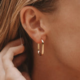Atolea Oval Hoop Earrings