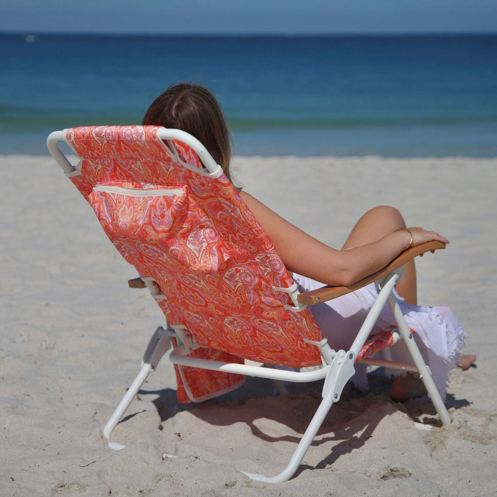 Isla Label Paisley Reclining Beach Chair