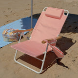Isla Label Peach Reclining Beach Chair
