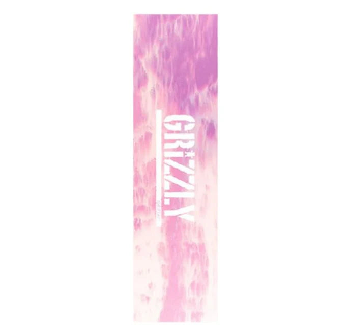 Grizzly Skateboard Grip Tape Stamp 9" x 33" Tie Dye