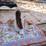 Isla Label Raffia Woven Picnic Rug XL